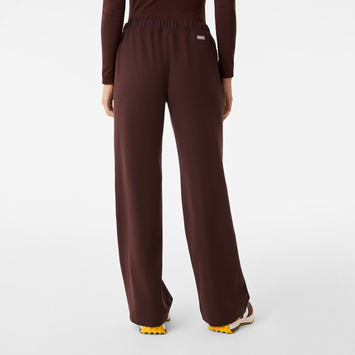 Rochelle Wide-Leg Scrub Pant - Espresso