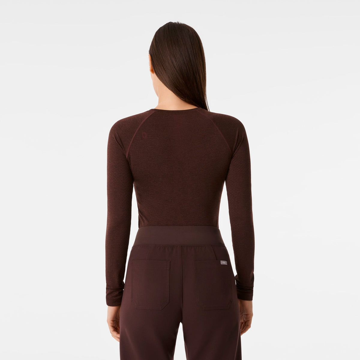 Salta Seamless Long-Sleeve Underscrub - Espresso