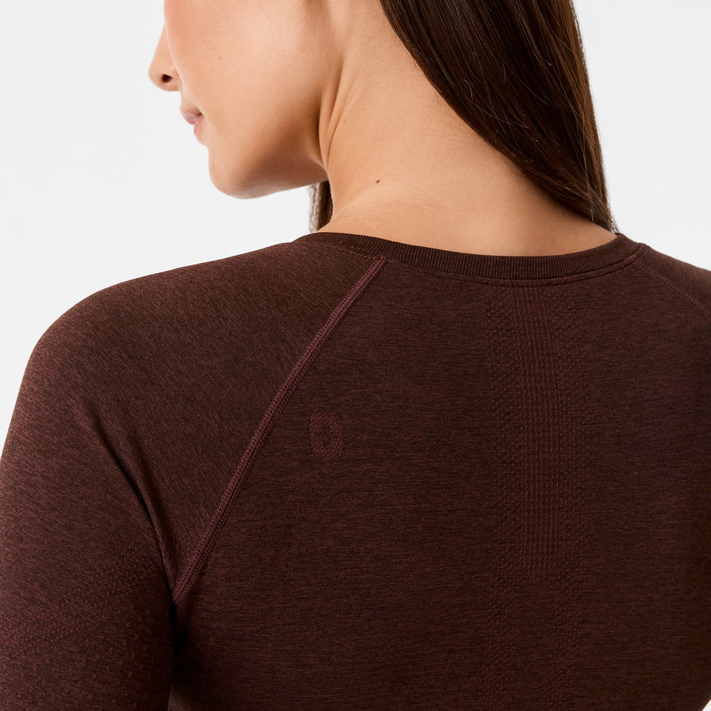 Salta Seamless Long-Sleeve Underscrub - Espresso