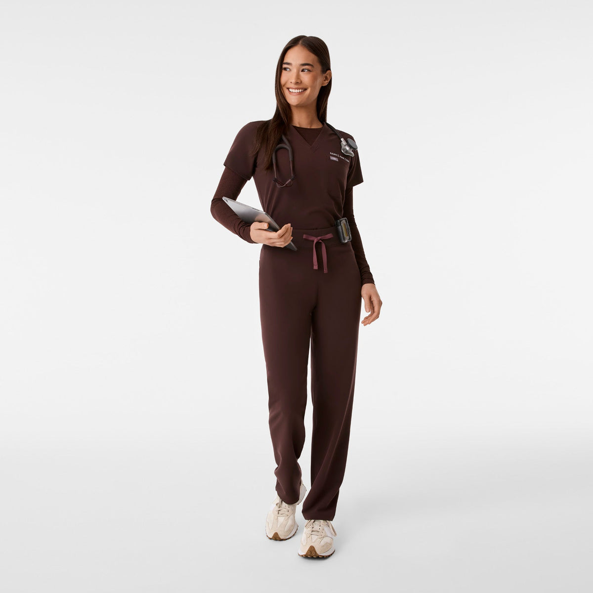 Salta Seamless Long-Sleeve Underscrub - Espresso