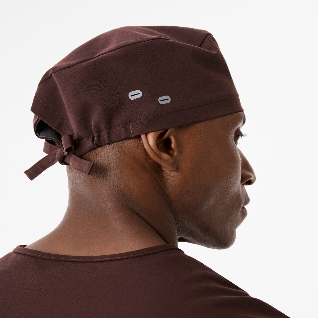 FIGS Scrub Cap With Buttonholes - Espresso