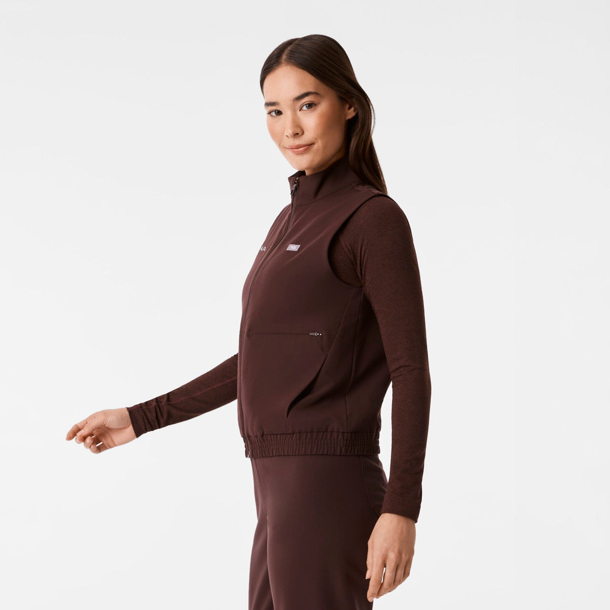 Sydney Scrub Vest - Espresso
