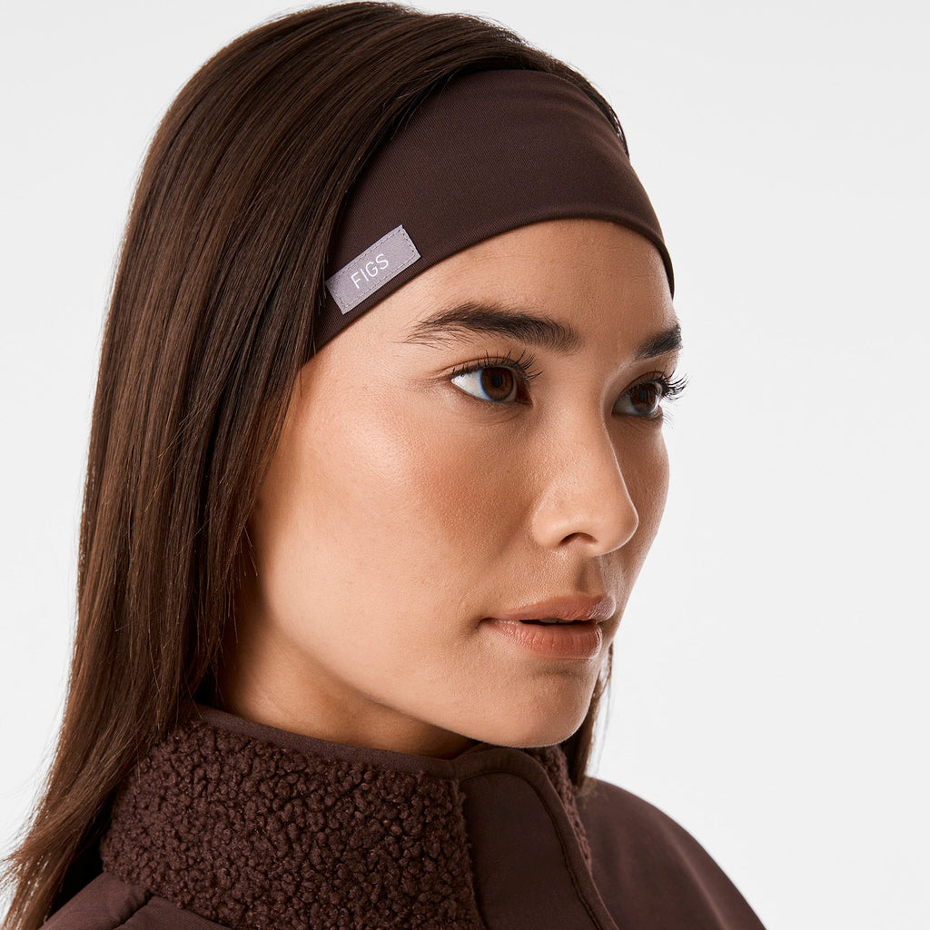 FIGS Cinched Headband - Espresso
