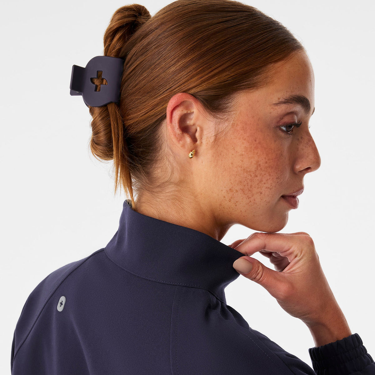 FIGS Mini Claw Clip - Navy
