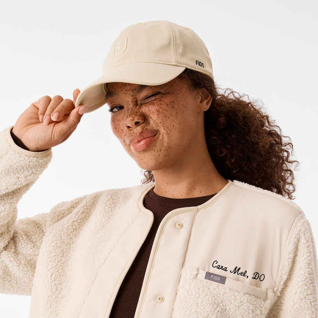 FIGS Baseball Hat - Oat Milk