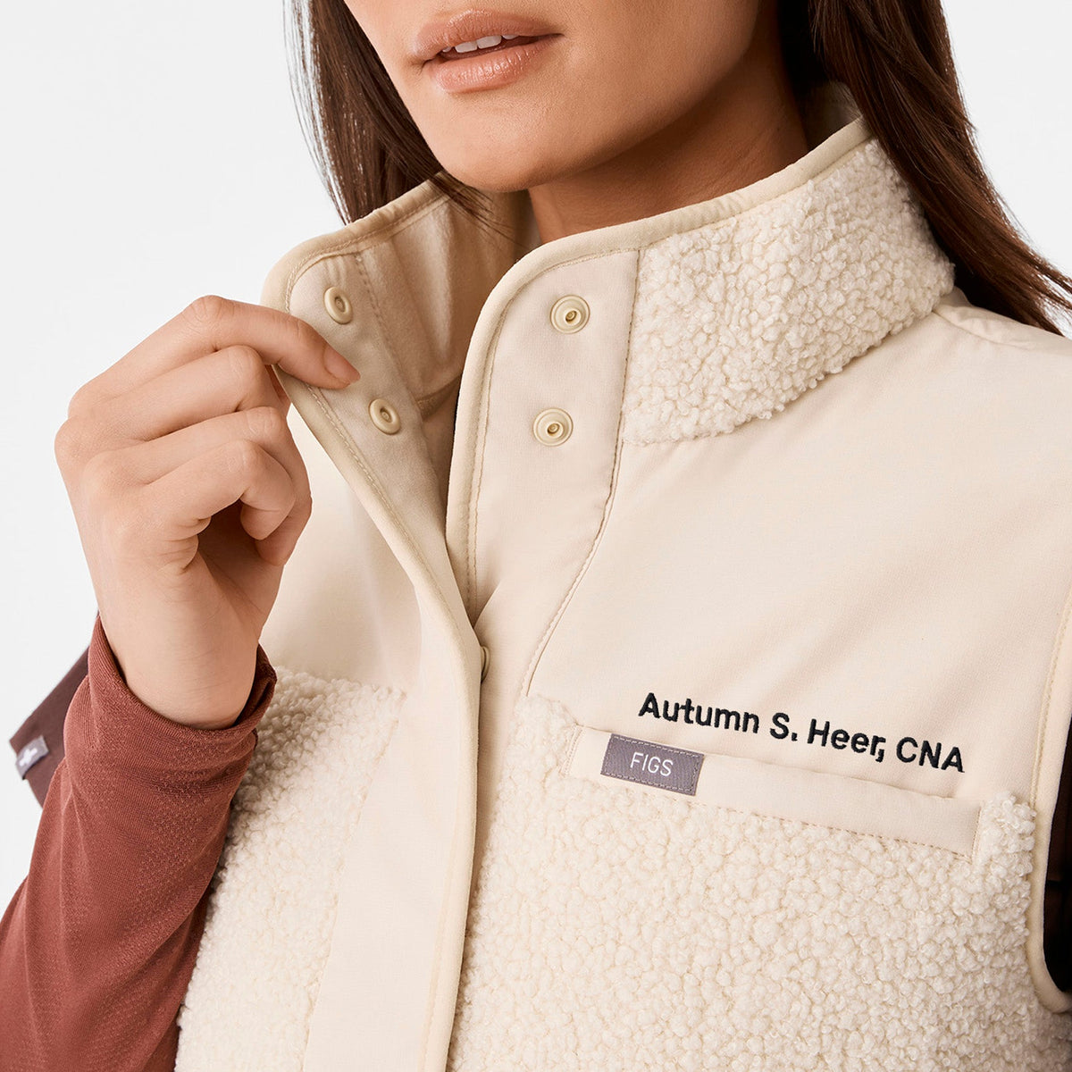 Bouclé Vest - Oat Milk