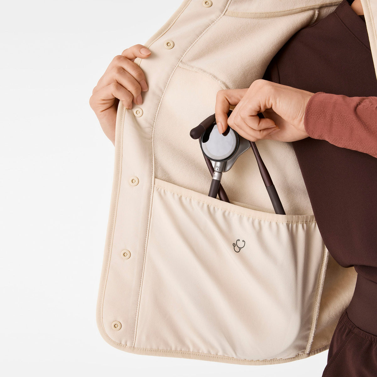 Bouclé Vest - Oat Milk
