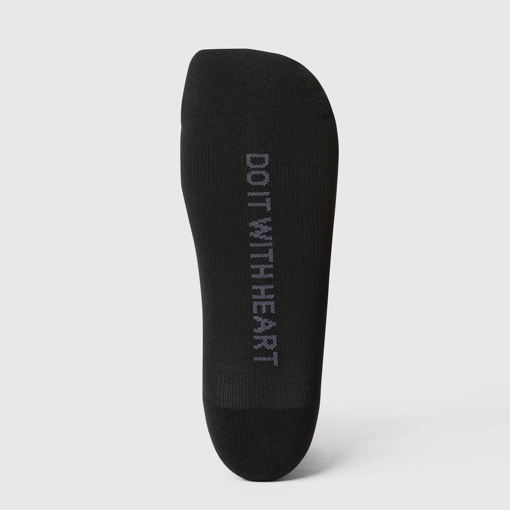 Ruffle Quarter Sock - Black
