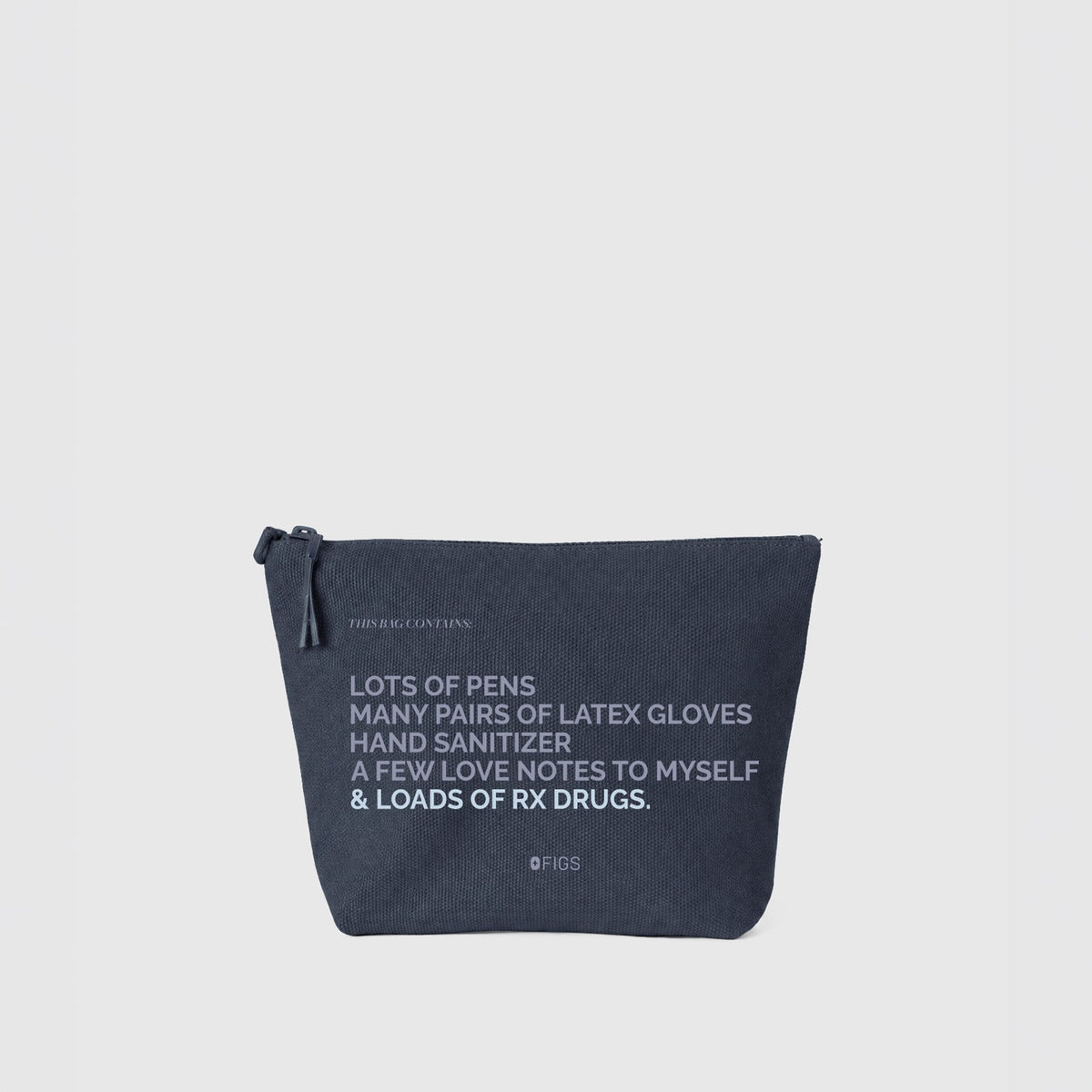 FIGS Canvas Pouch - Dark Harbor