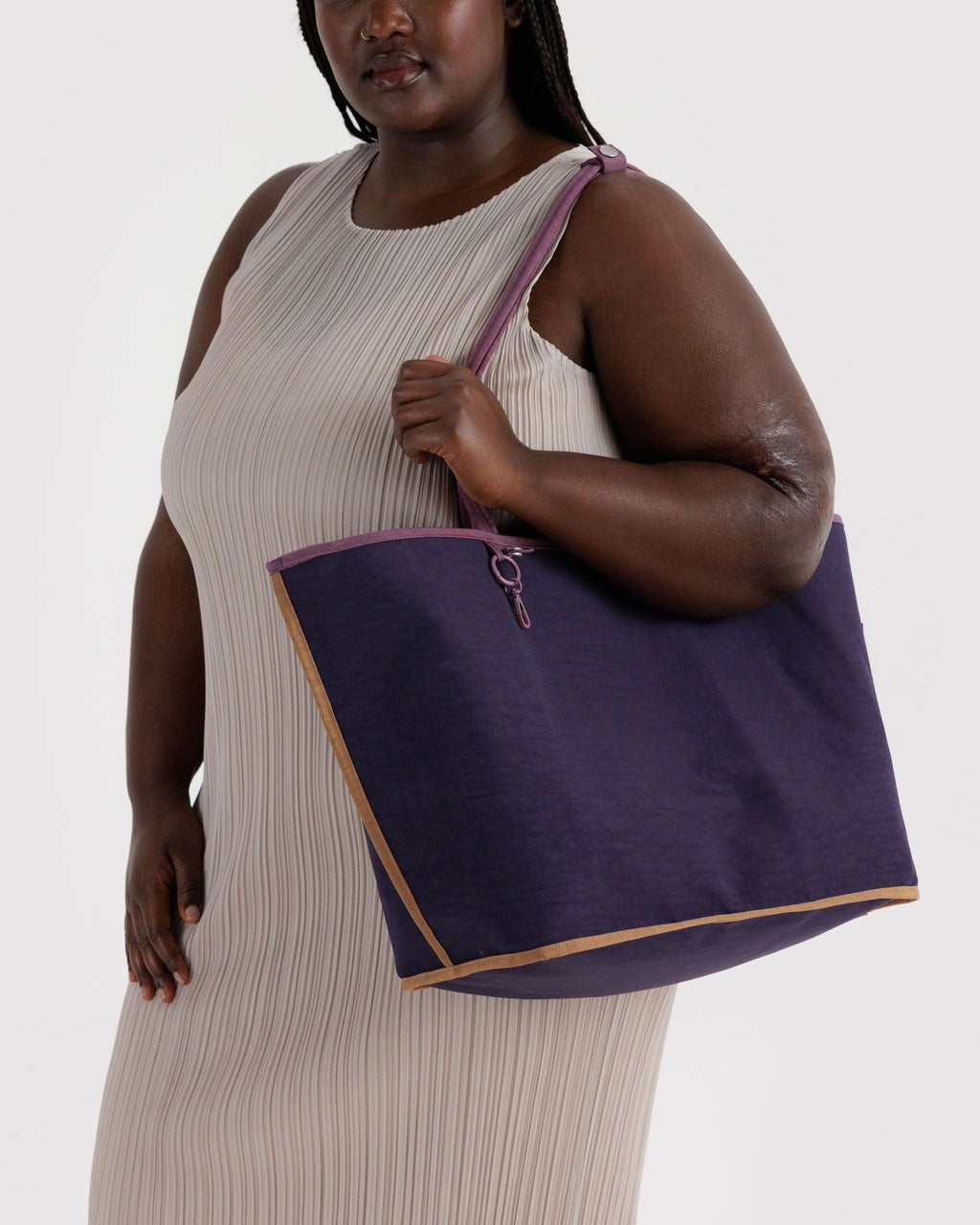 Large Nylon Reversible Tote - Wild Plum Mix - image 4