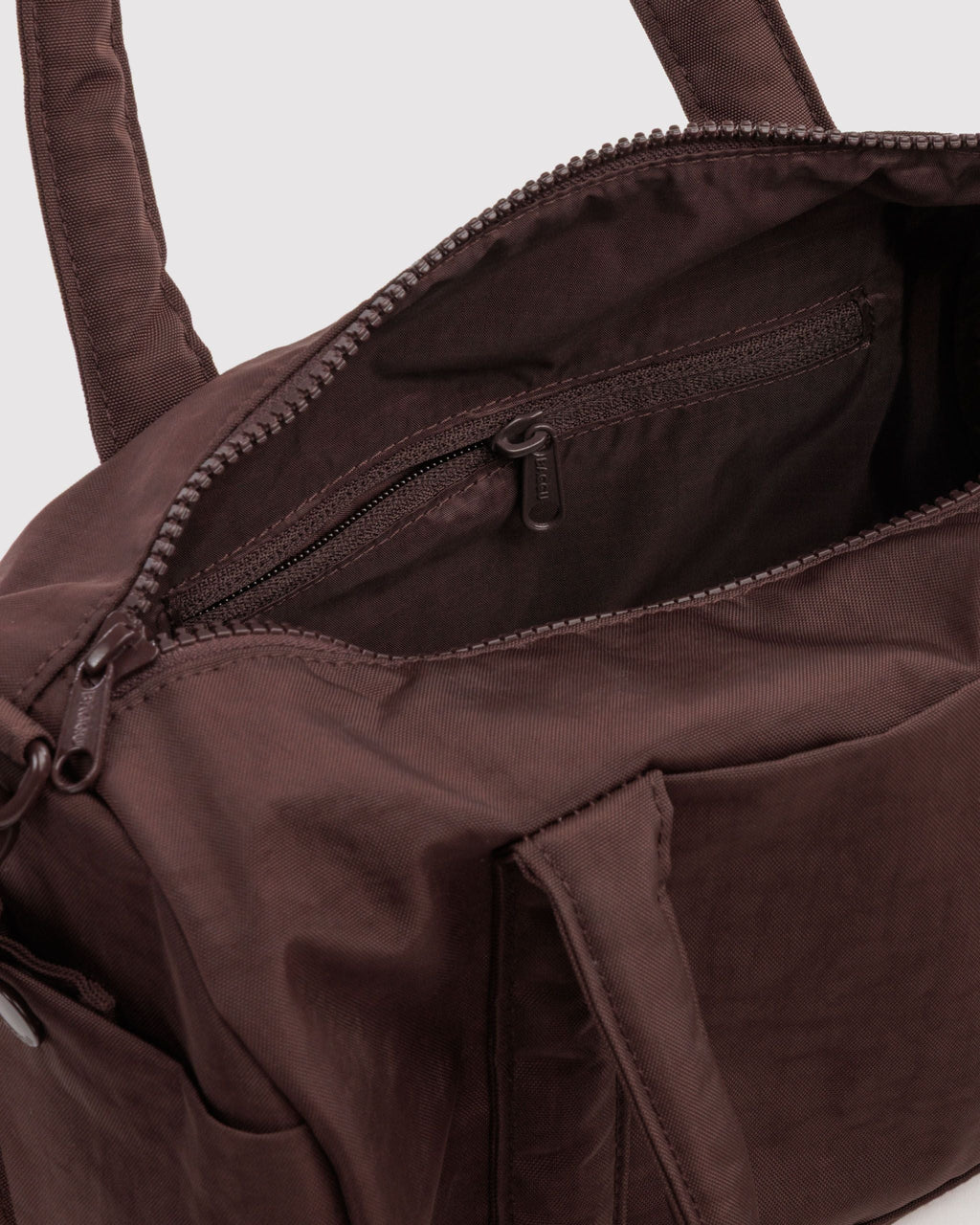 Nylon Duffle Bag - Coffee - image 5