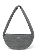 Grijze denim mini crossbodytas