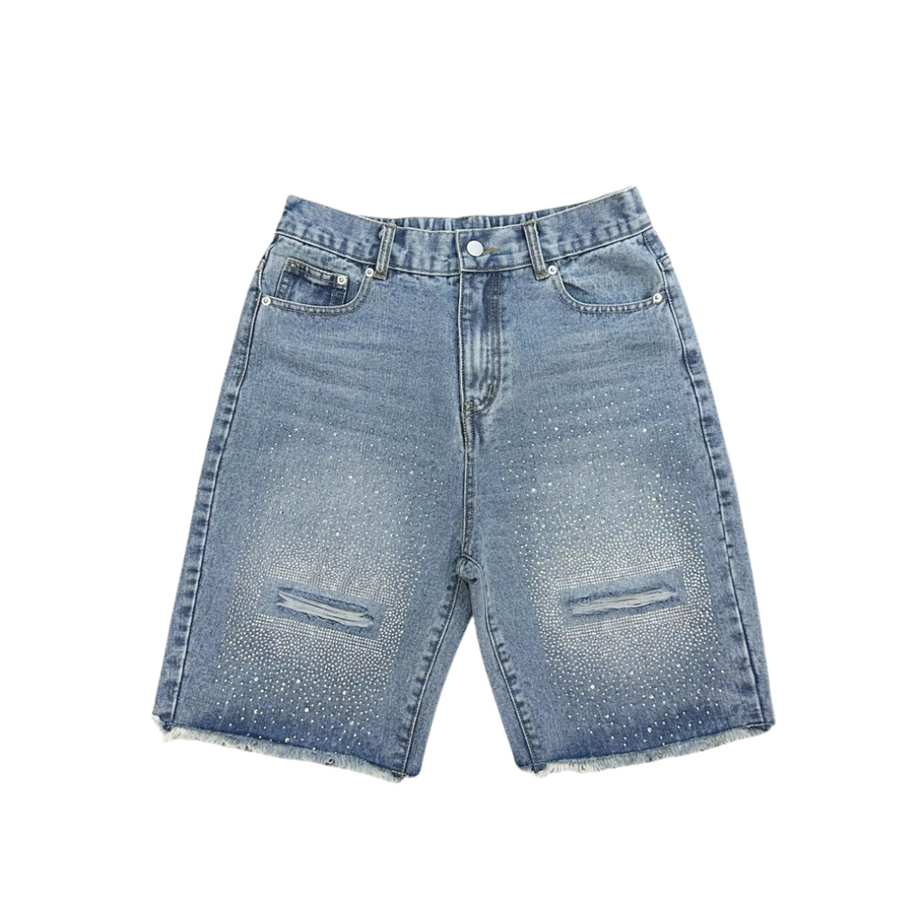 VYBES Rhinestone Jorts