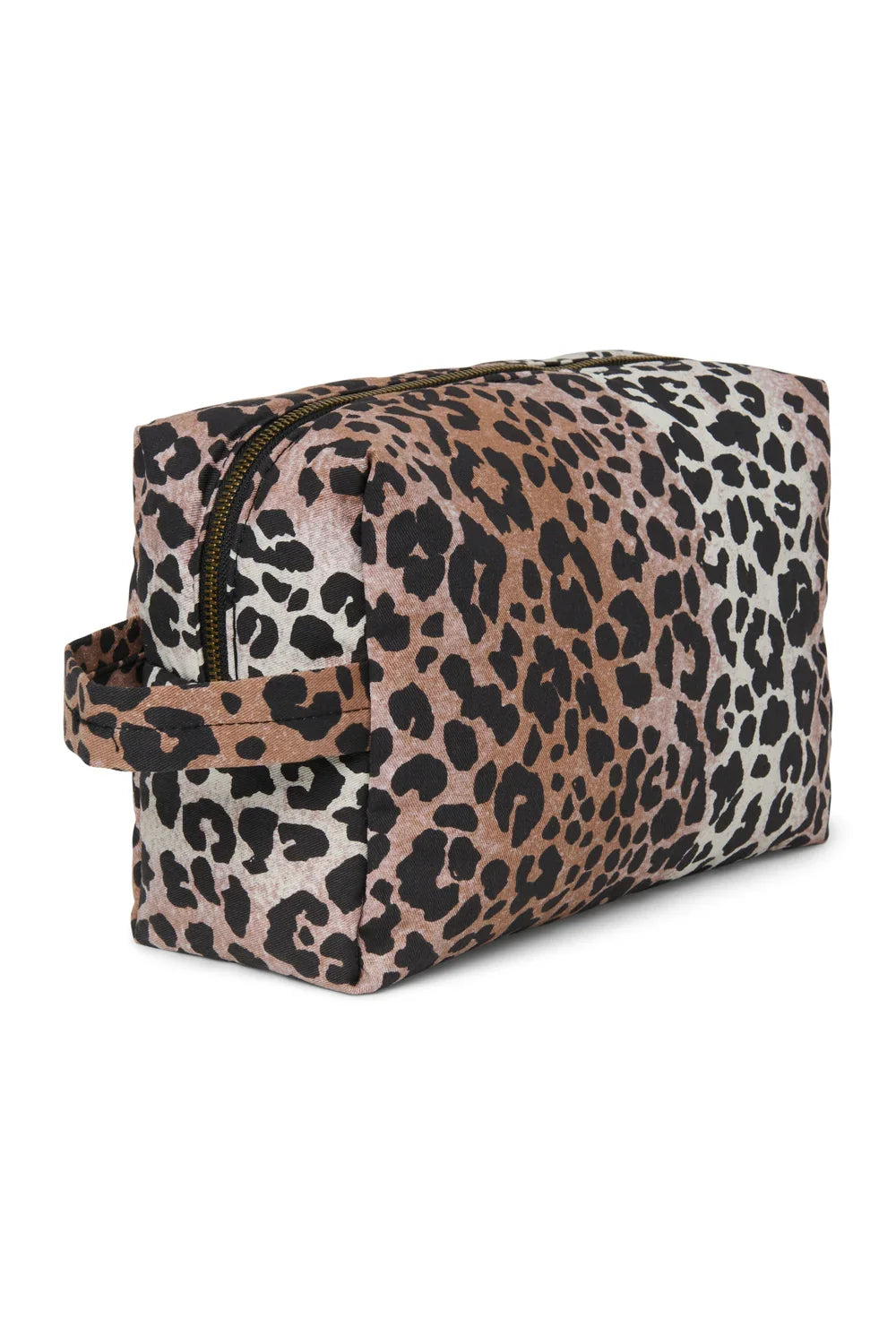 Hazel Leopard Kulturtasche aus weicher Baumwolle