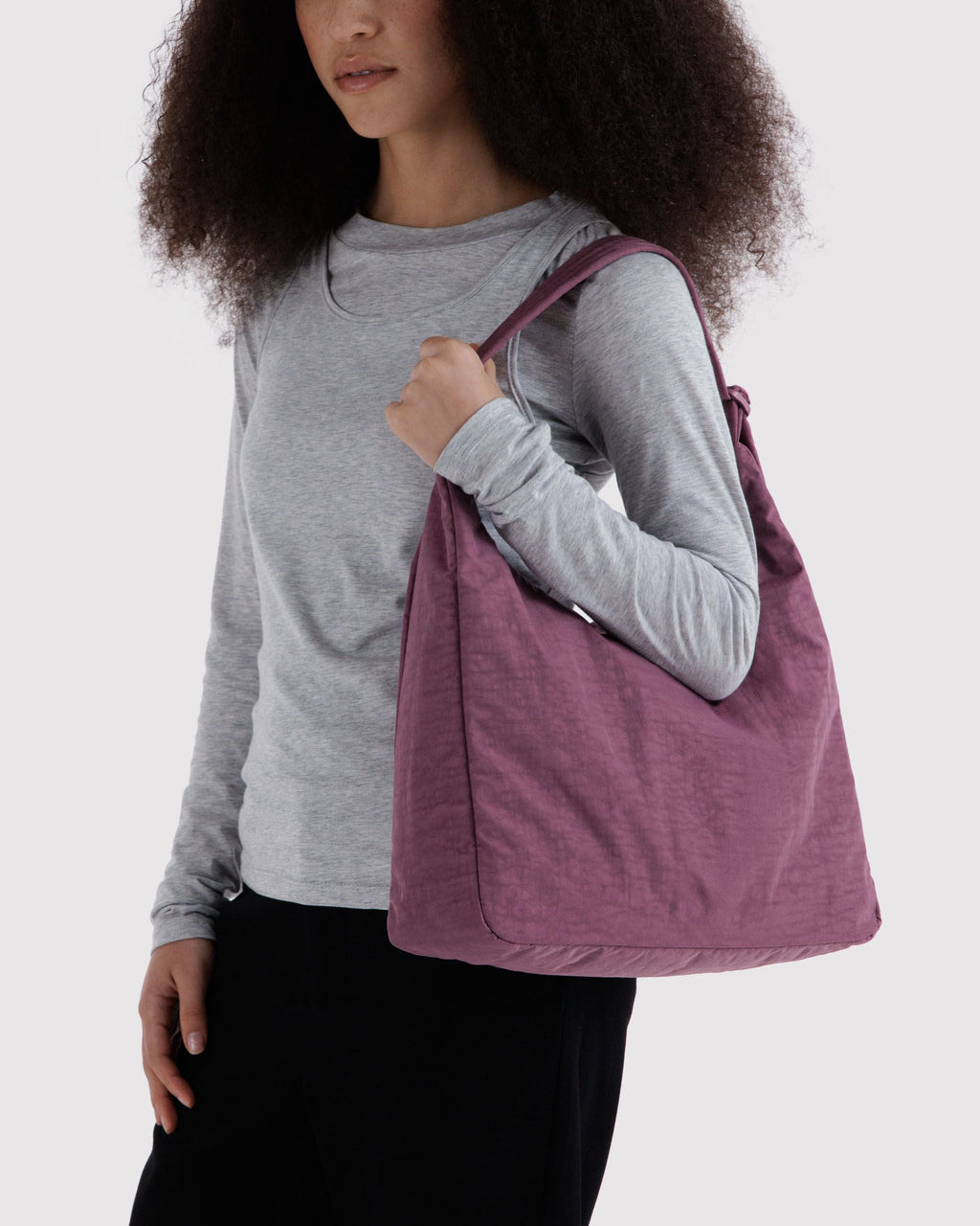 Nylon Shoulder Bag - Wild Plum - image 2