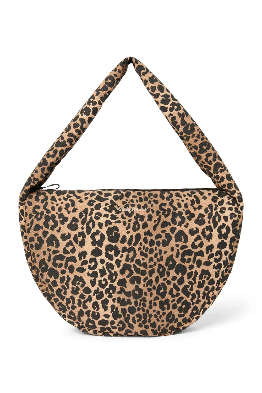 Braune Leopard Baumwoll Umhängetasche