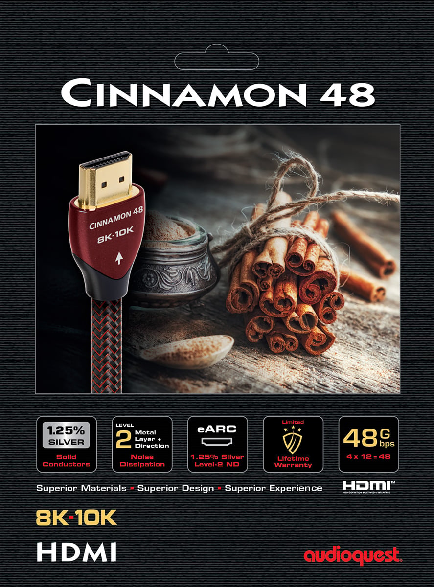 AudioQuest 2.25 Met ers (7.4 Feet) Cinnamon 48 HDMI 2.1 Cable - HDM48CIN225 - image 3