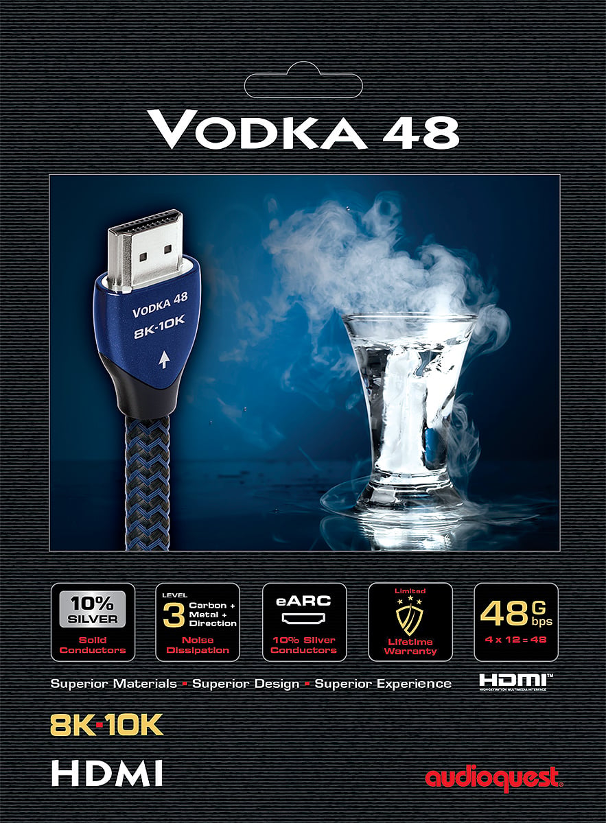 AudioQuest 1.5 Meters (4.92 Feet) Vodka 48 HDMI 2.1 Cable - HDM48VOD150 - image 4