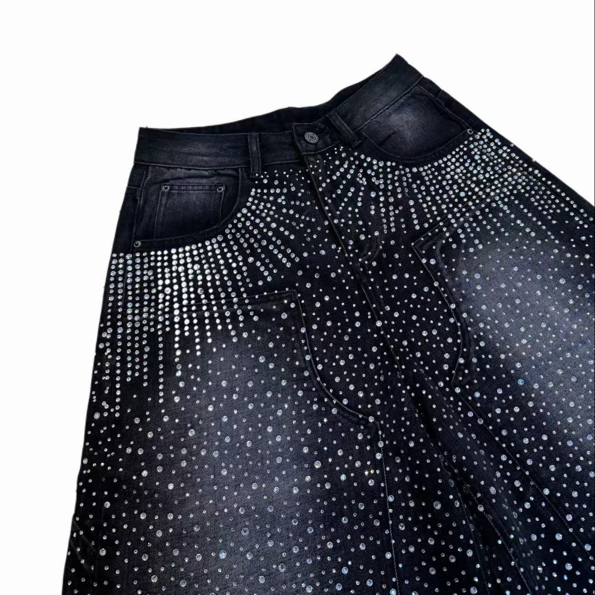 VYBES Rhinestone Meteor Jorts