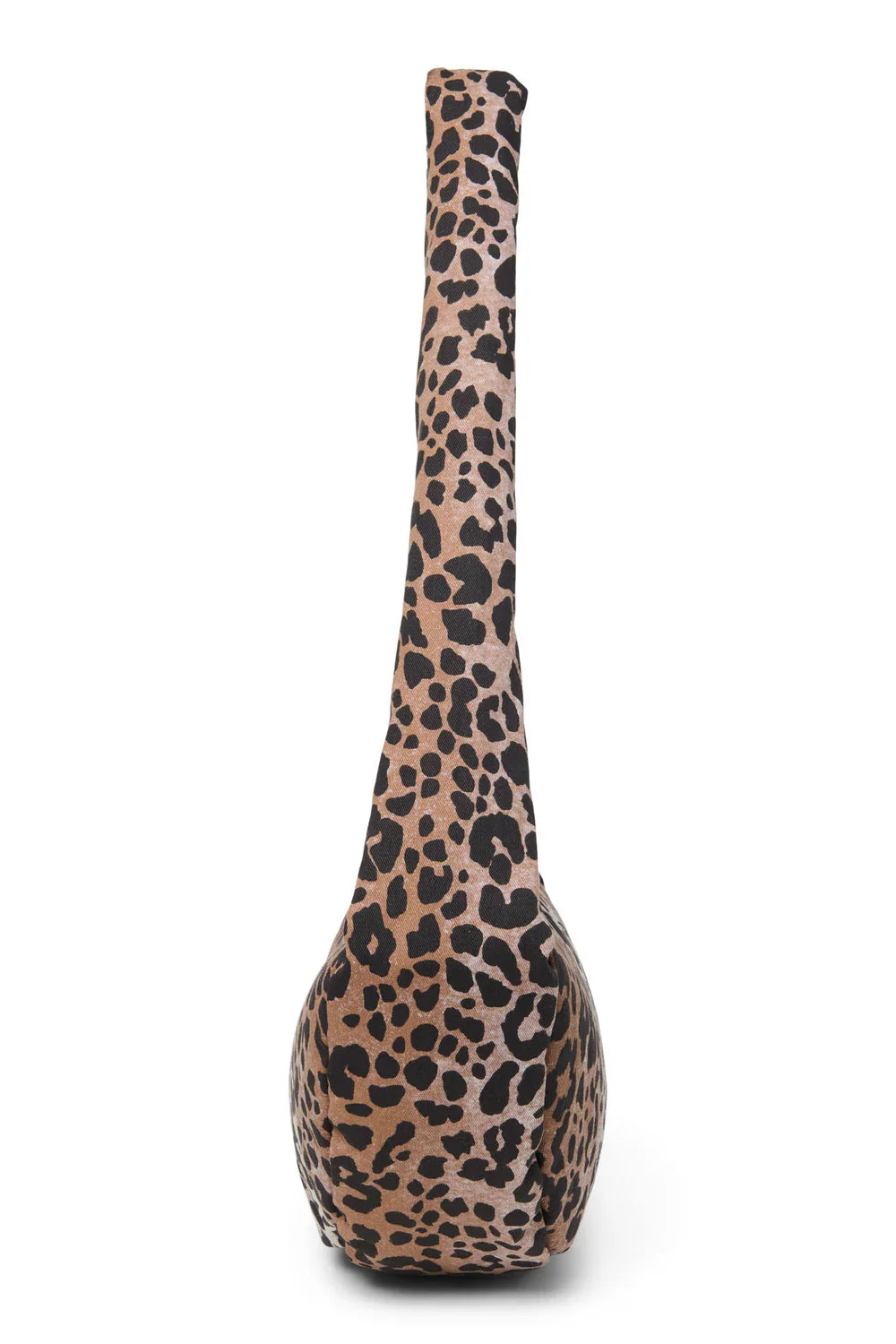 Luipaardprint mini crossbodytas van zacht katoen