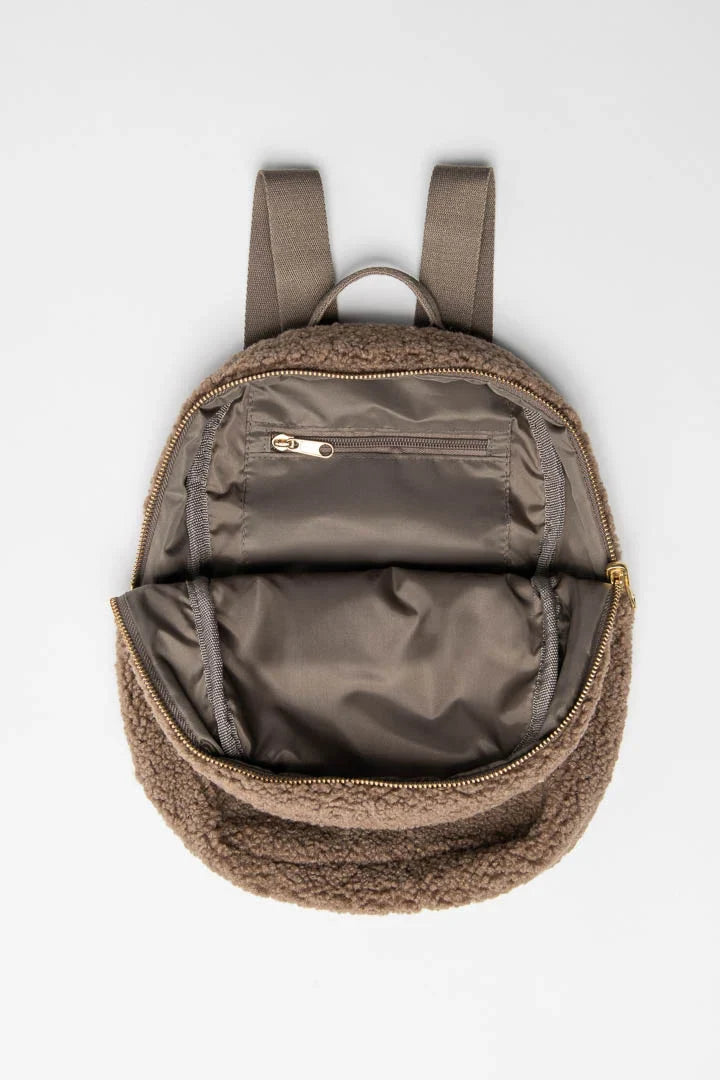 Brown Hearts Teddy Mini Backpack
