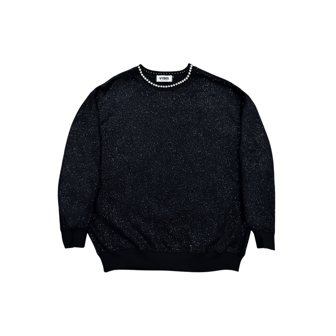 VYBES Iced Collar Crewneck