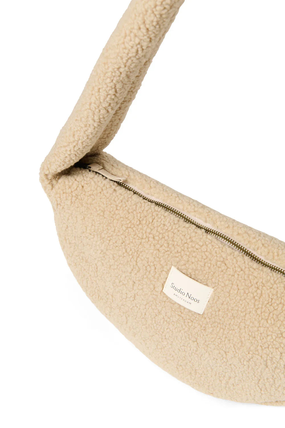 Ecru Herzen Teddy Mini Umhängetasche