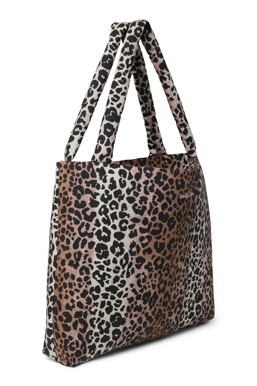 Hazel Luipaard Zachte Katoenen Mom Bag