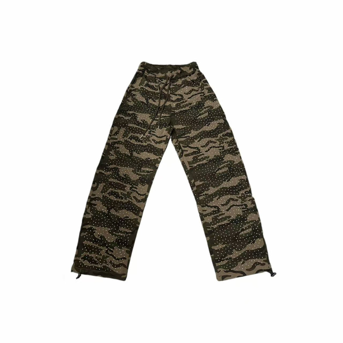 VYBES Rhinestone Camo Sweatpants