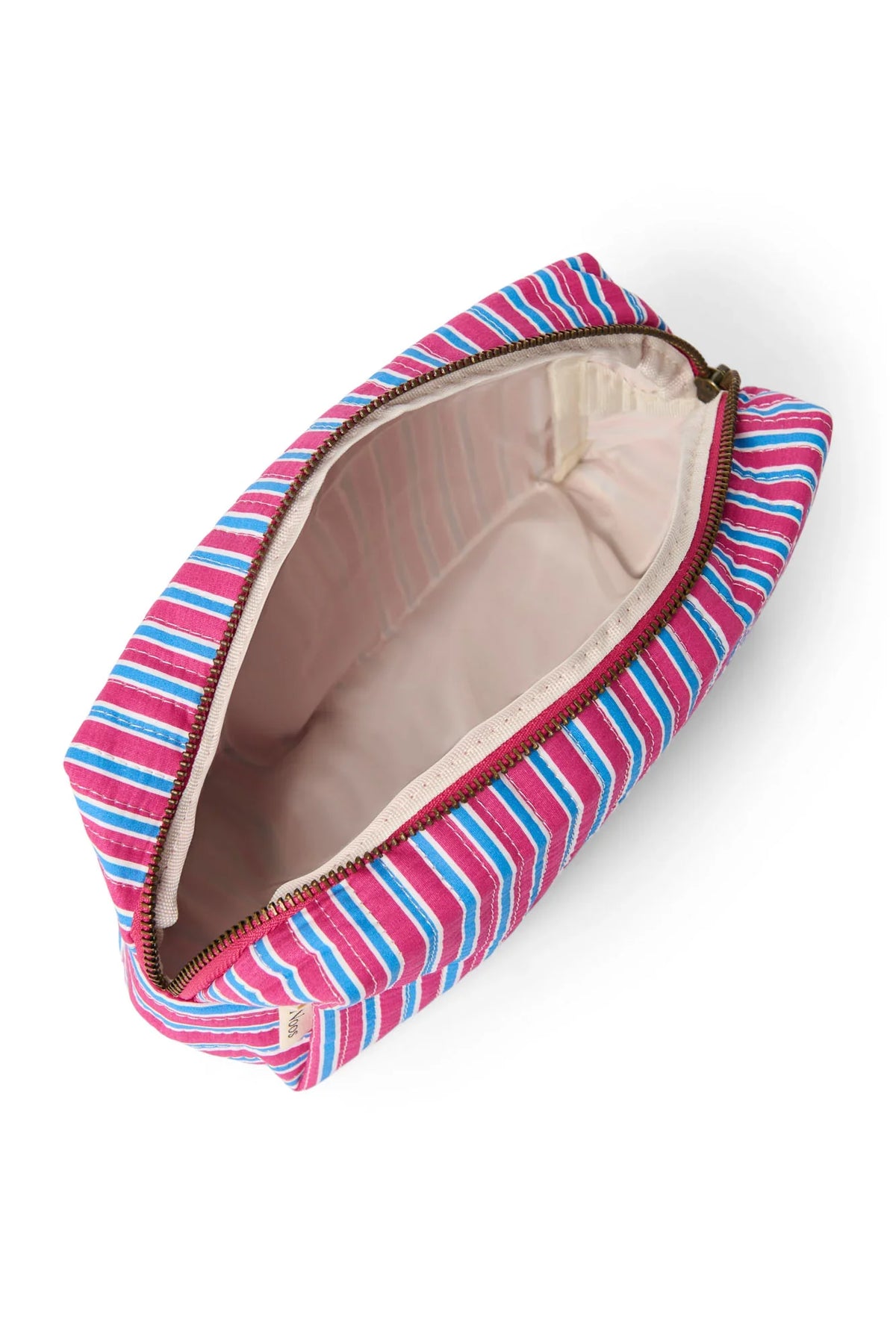 Poplin Striped Pouch | Butter Yellow