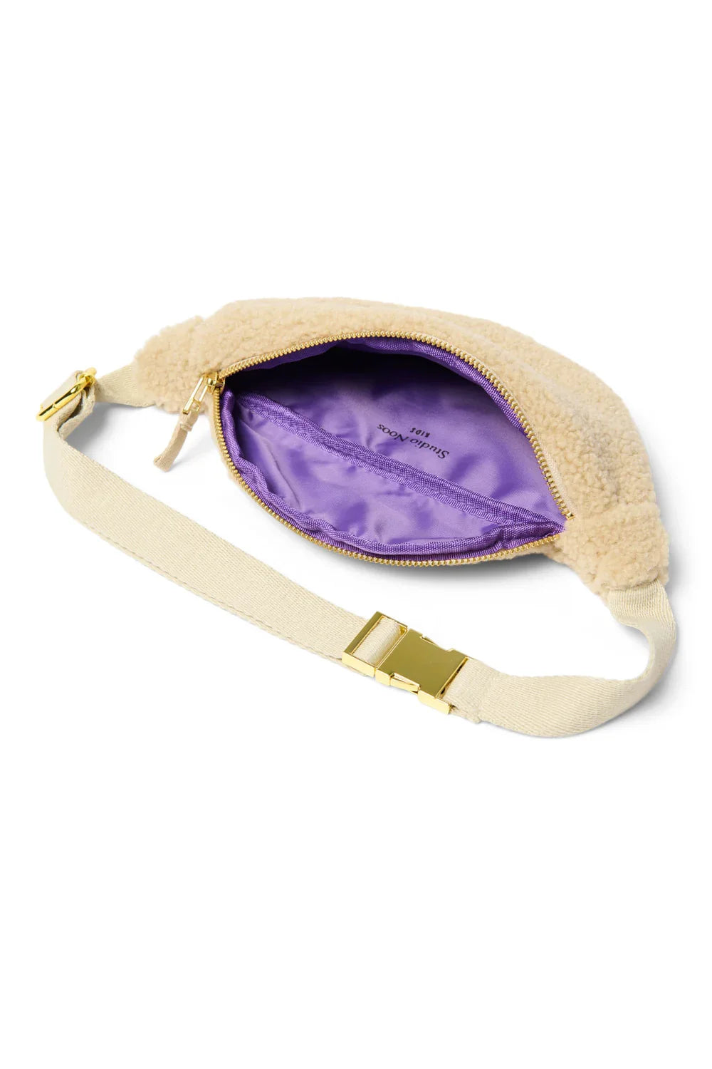 Ecru Teddy Mini-Gürteltasche