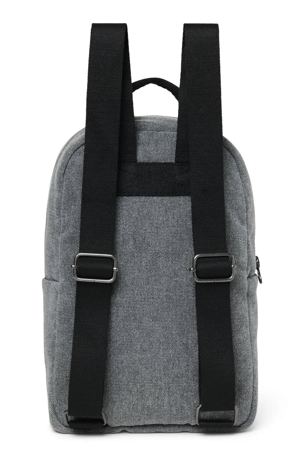 Grijze denim mini-rugzak