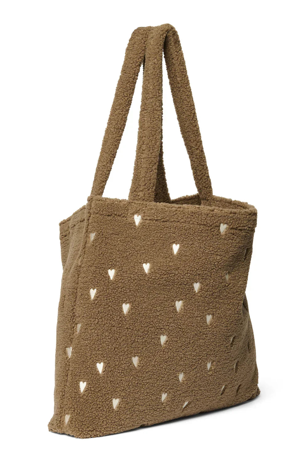 Brown Hearts Teddy Mom Bag