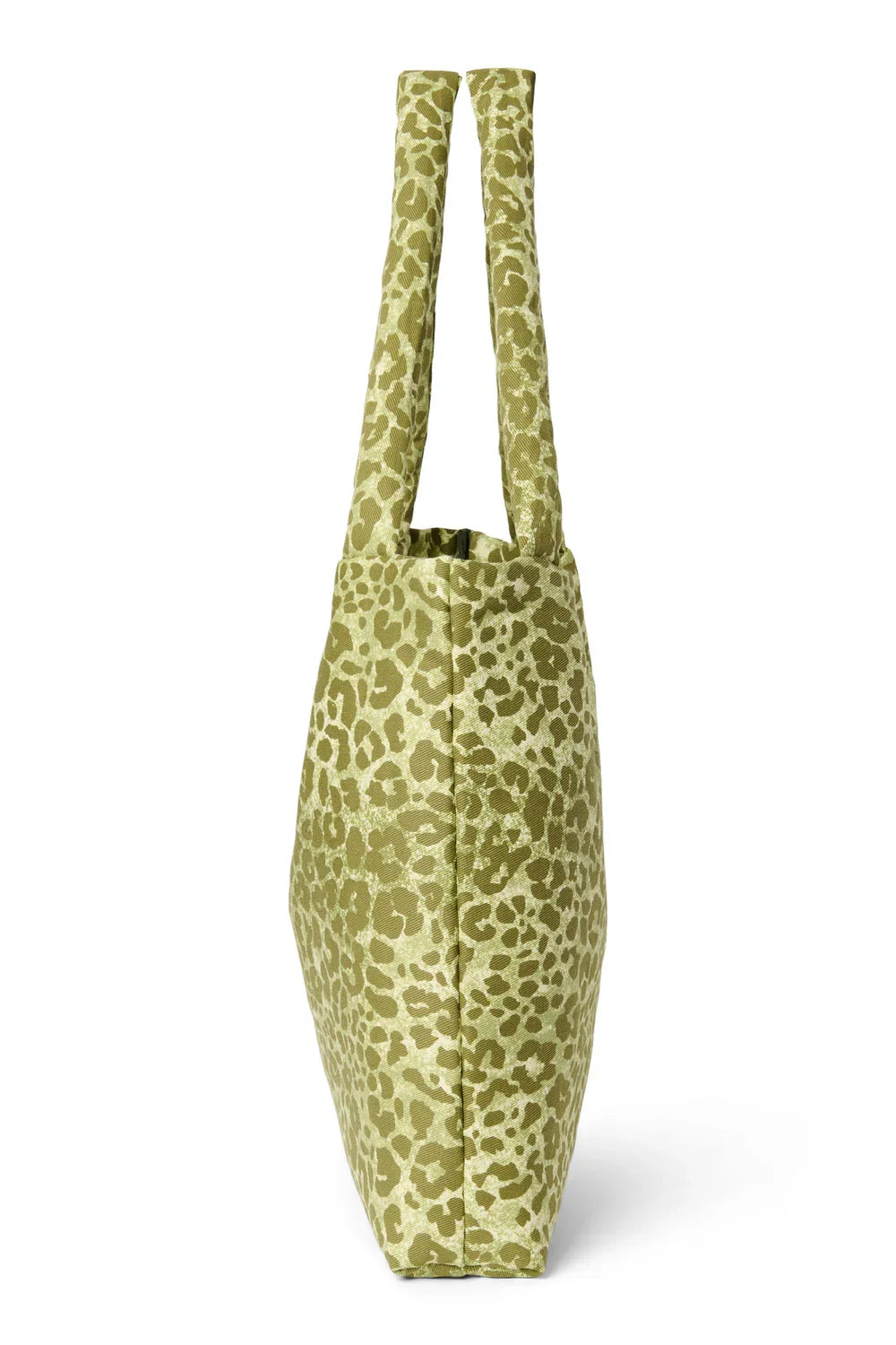Bruine luipaardprint katoenen mom bag
