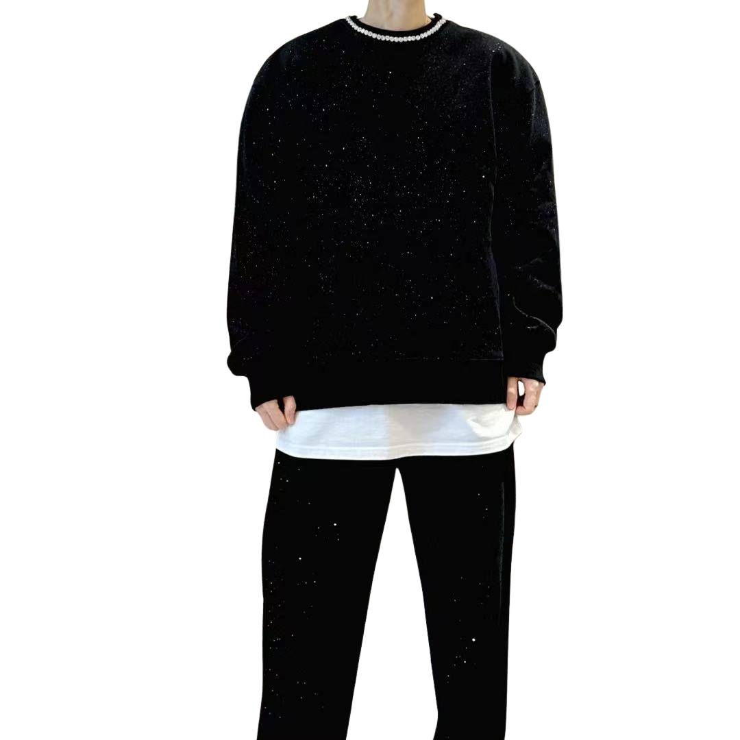 VYBES Iced Collar Crewneck