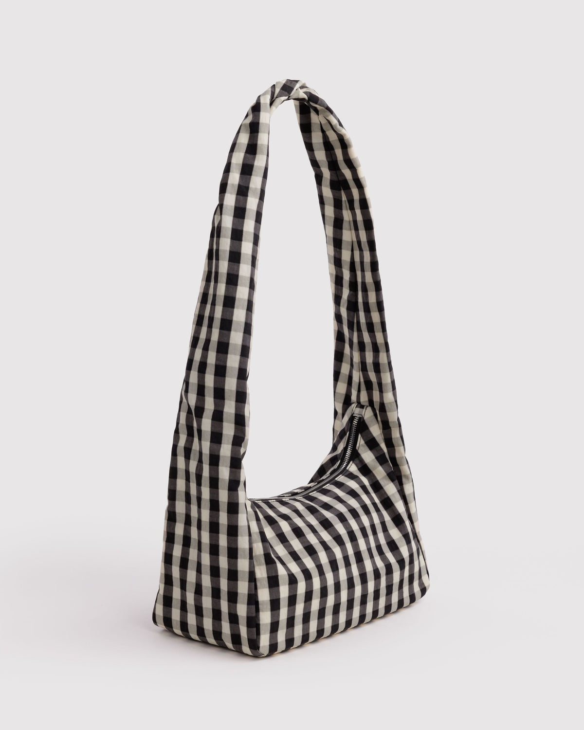 Nylon Meringue Bag - Black and Cream Gingham - image 3