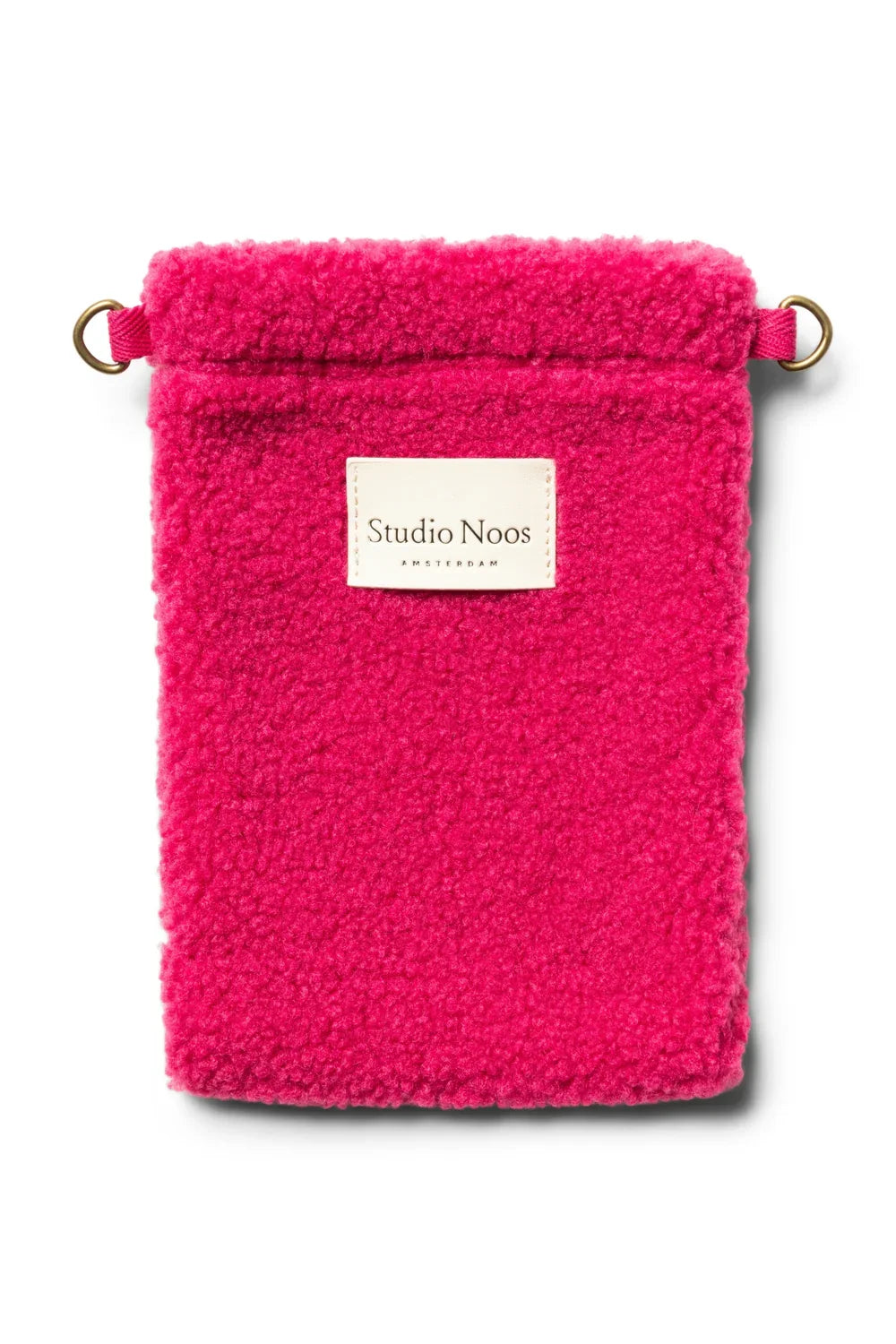 Roze teddy-telefoontas