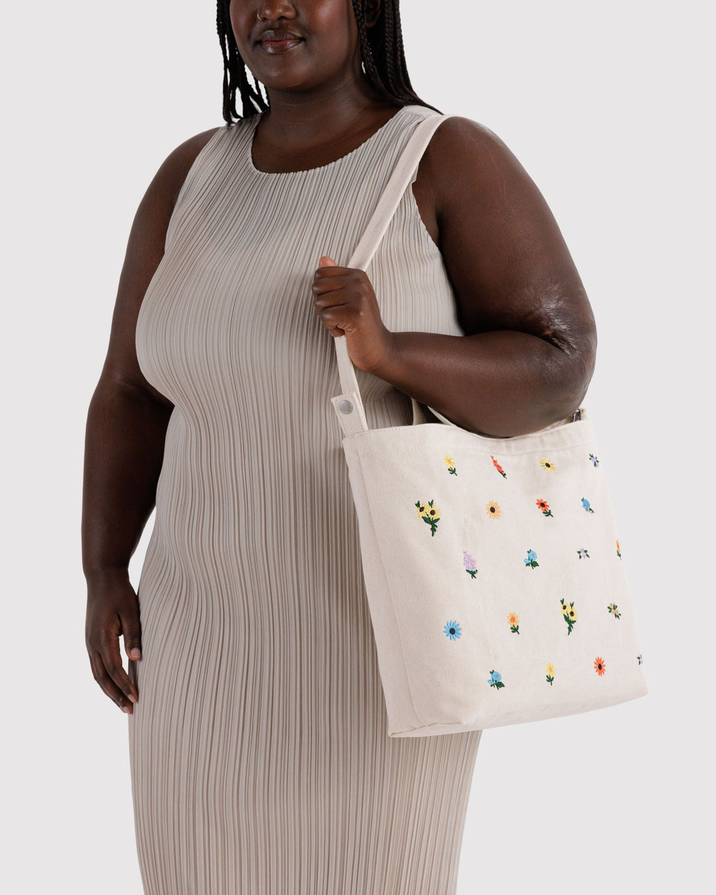 Horizontal Zip Duck Bag - Embroidered Ditsy Floral - image 2