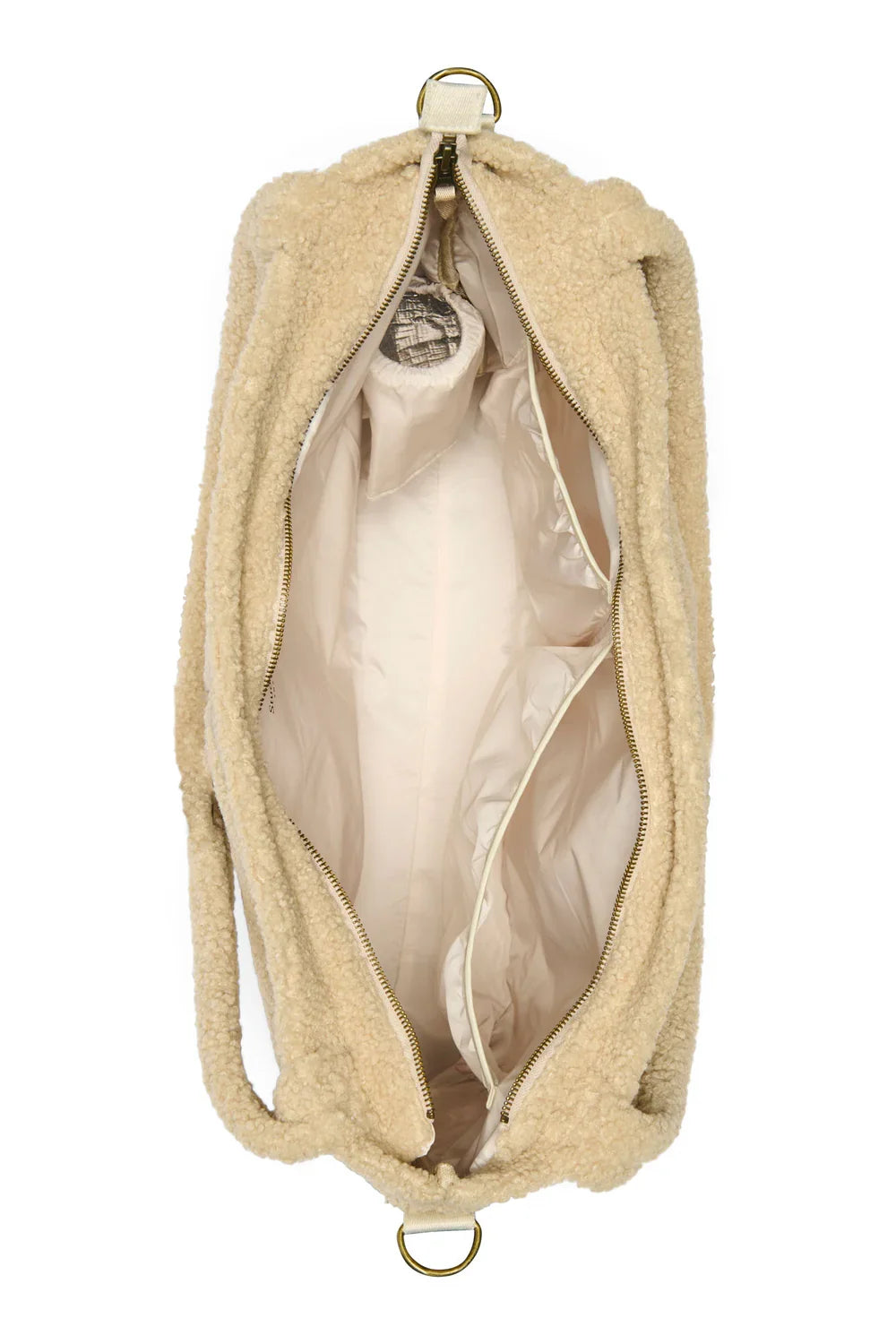 Ecru-Herzen Teddy Wickeltasche