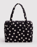 Cloud Carry-on - Black and Cream Polka Dot