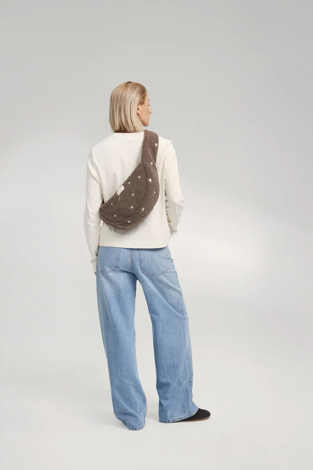 Ecru Teddy Mini Cross Body Bag