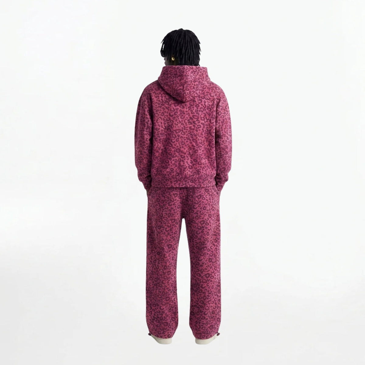 VYBES Pink Leopard Sweatpants