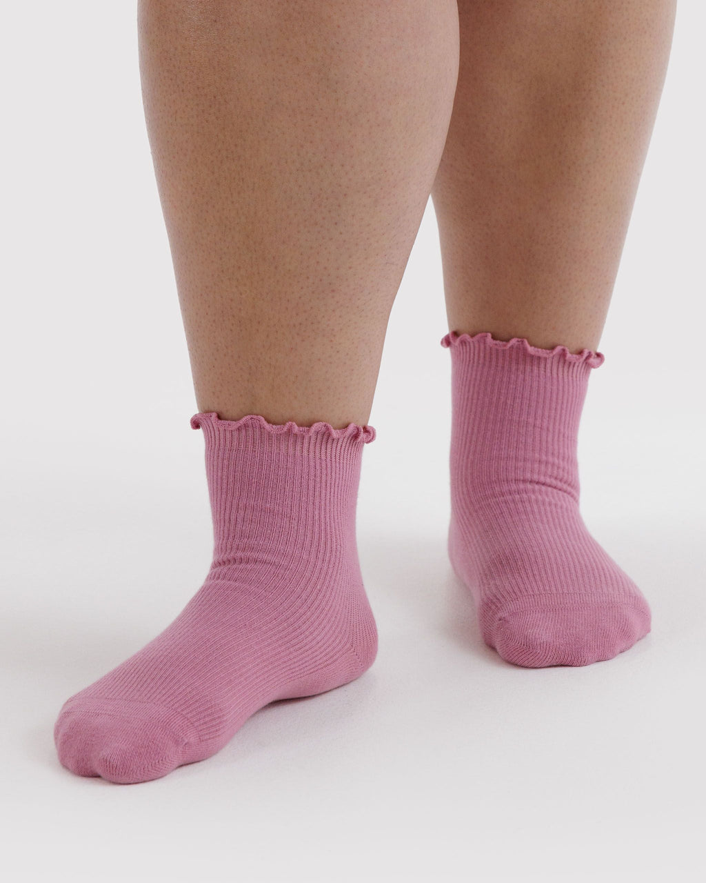 Lettuce Edge Sock Set of 2 - Wild Plum & Cherry - image 2