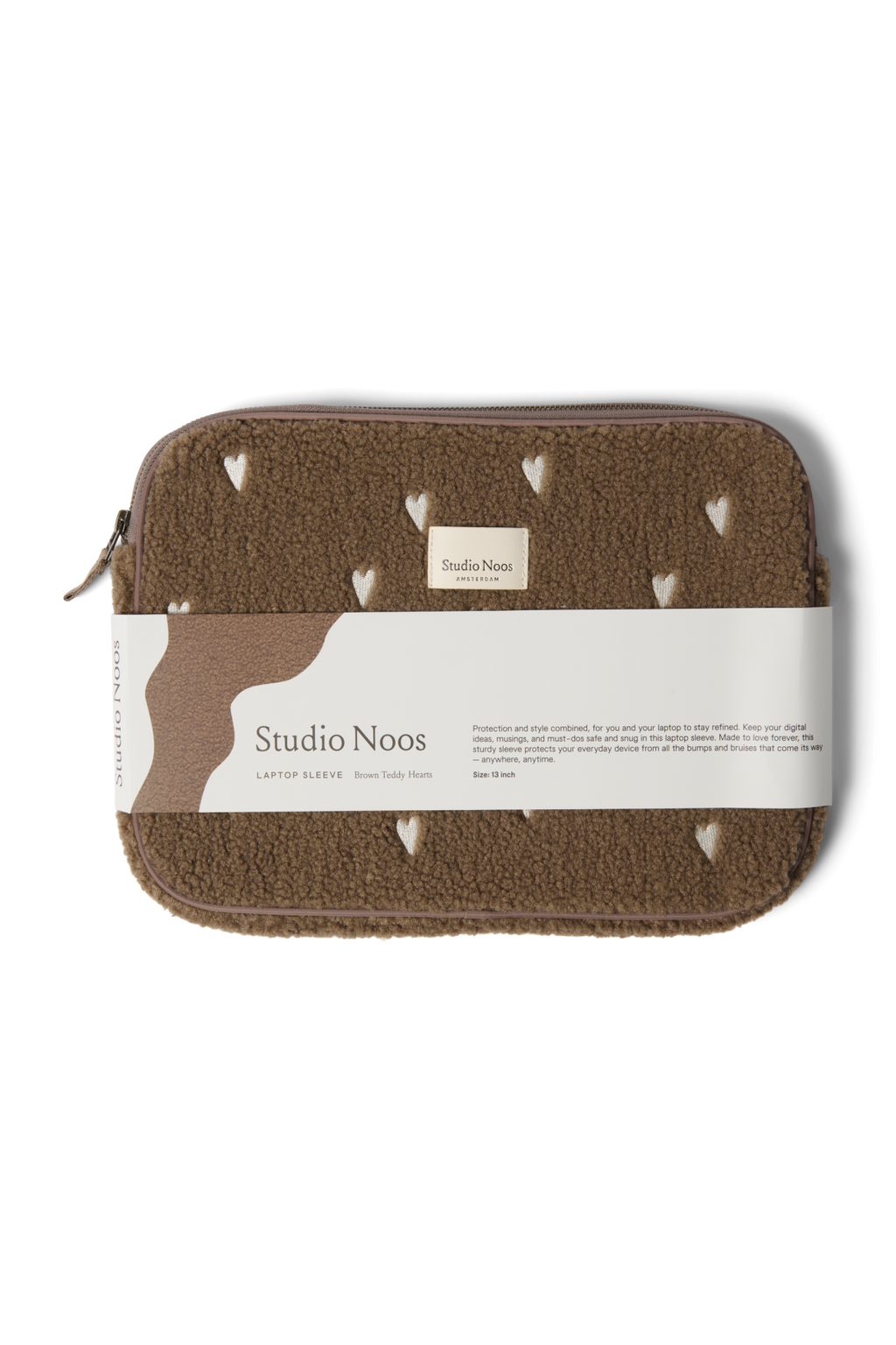 Teddy Laptophoes 13 inch | Bruine Harten