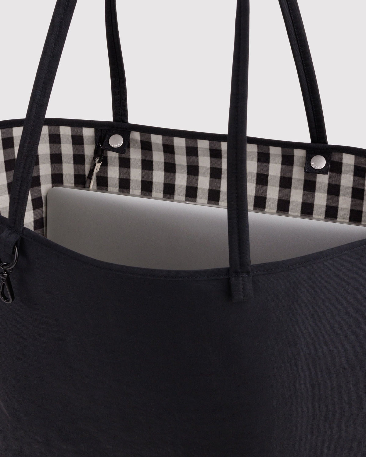 Large Nylon Reversible Tote - Black Mix - image 5