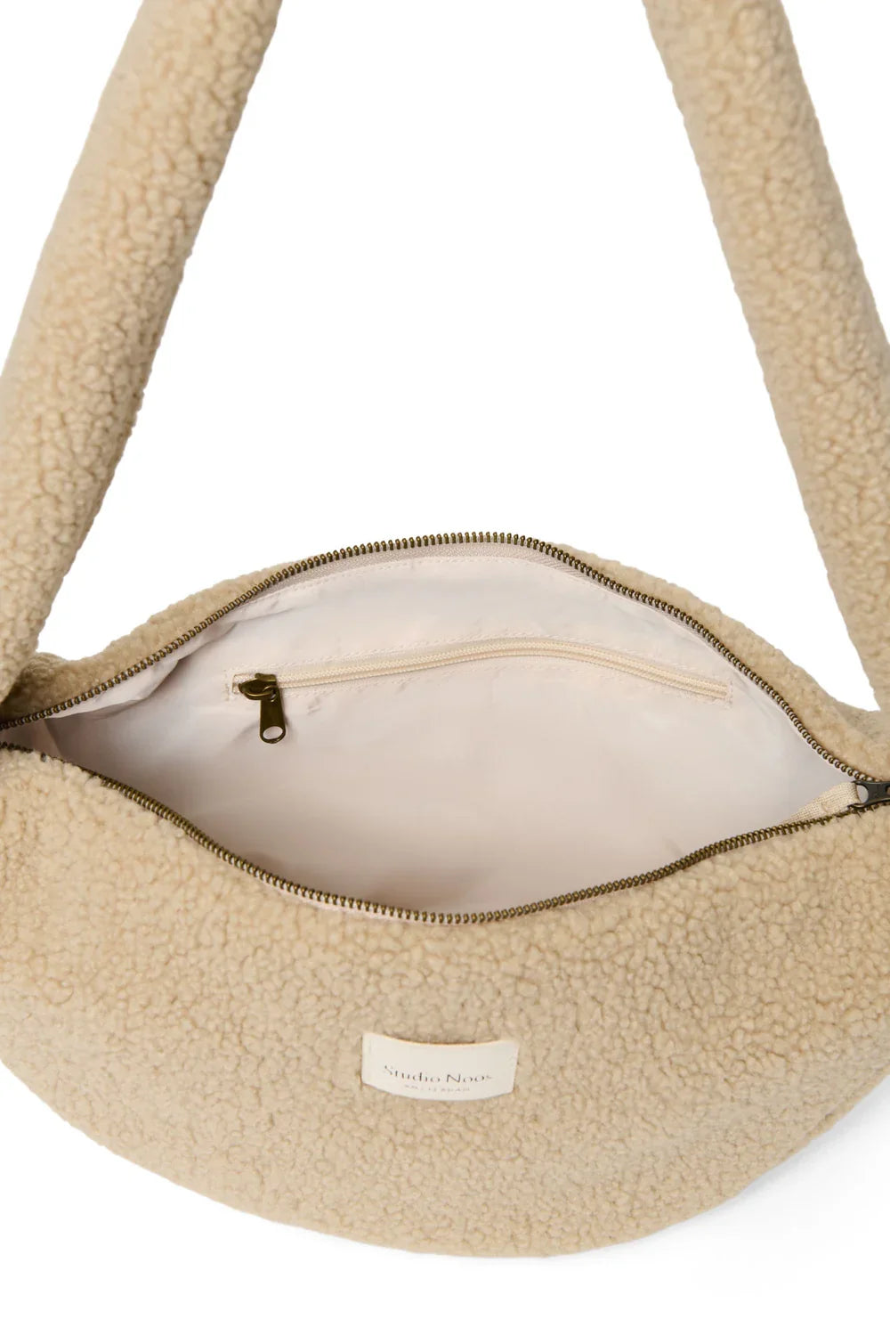 Bruine teddy mini crossbodytas
