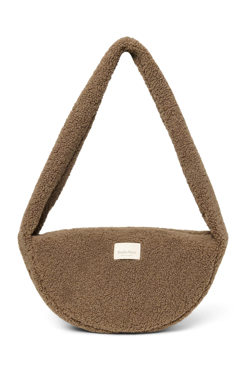 Bruine teddy mini crossbodytas
