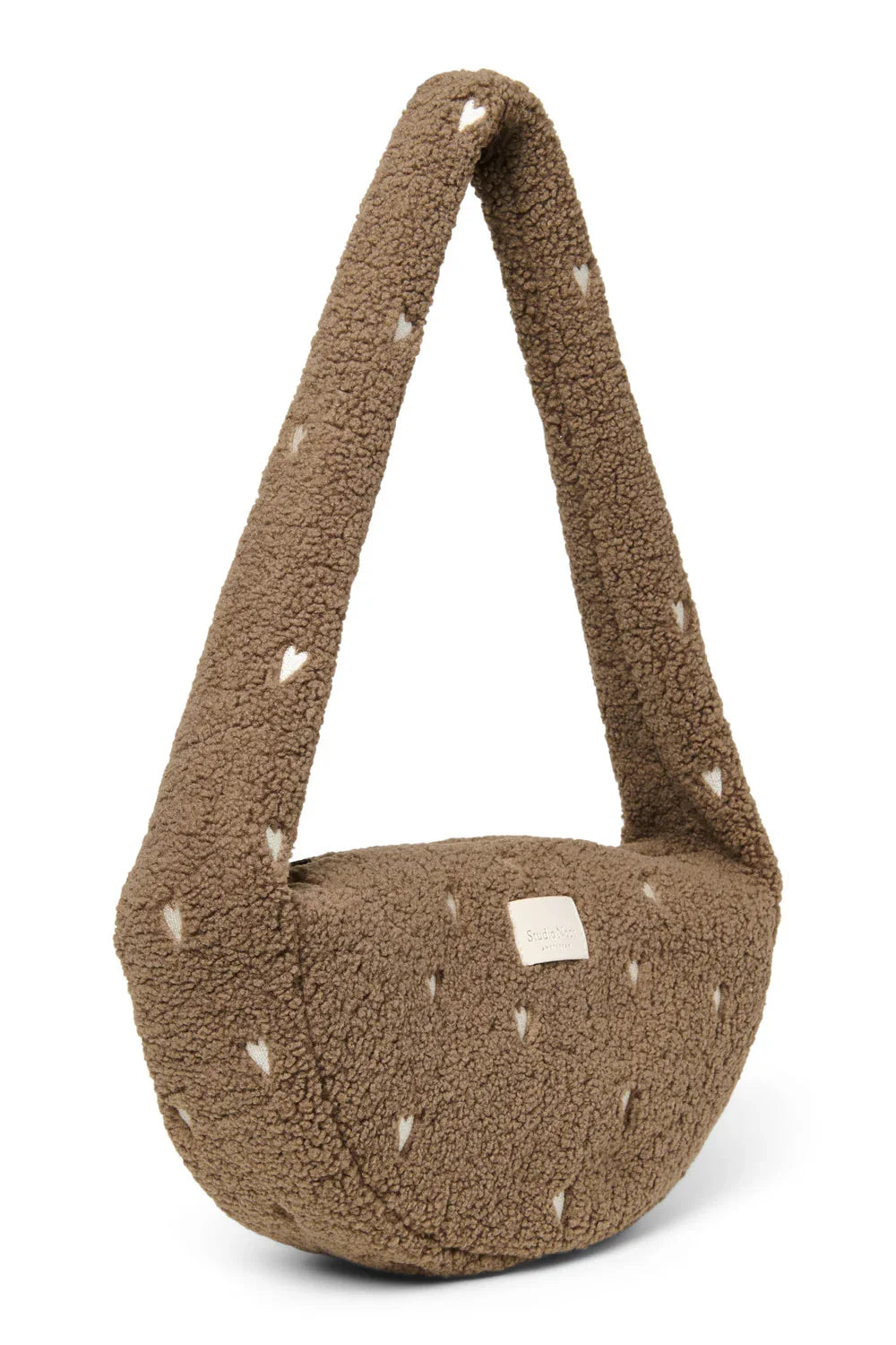Bruine teddy mini crossbodytas