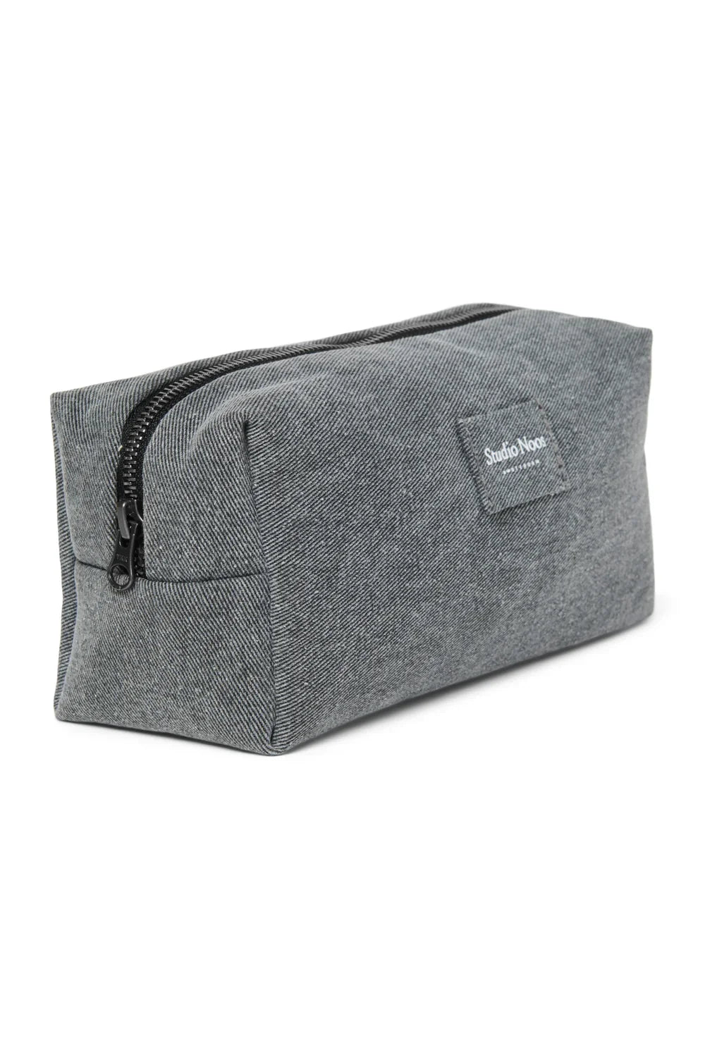 Graue Jeans-Beuteltasche