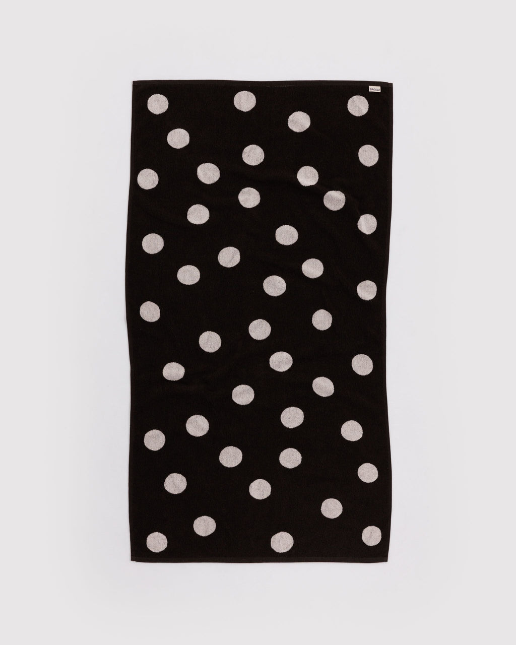 Bath Towel - Cream and Black Polka Dot - image 2